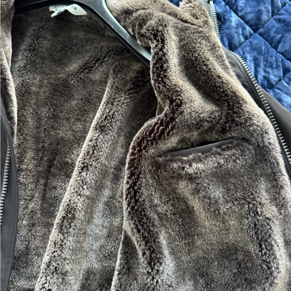Cole Haan Signature Men's SMALL Jacket with Faux Fur Lining - Picture 12 of 13